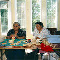 Agnes Mcgee and Catherine Blaney at the Elders Lodge in Sliammon.  Photo Courtesy Rita Pimlott